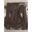 Women's Elegant Asymmetrical hem long Sleeve T-Shirt - Chic Brown Tops for Casual & Formal Outfits - Machine Washable Everyday Women's Fashion Blouse, Office Attire, Modern Style, Medium Stretch, Stylish Shirt, Office Women