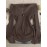 Women's Elegant Asymmetrical hem long Sleeve T-Shirt - Chic Brown Tops for Casual & Formal Outfits - Machine Washable Everyday Women's Fashion Blouse, Office Attire, Modern Style, Medium Stretch, Stylish Shirt, Office Women