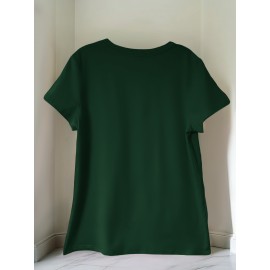 [Playful Squirrel Graphic Tee] Playful Print Top | Women's Casual 