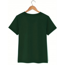 [Playful Squirrel Graphic Tee] Playful Print Top | Women's Casual 