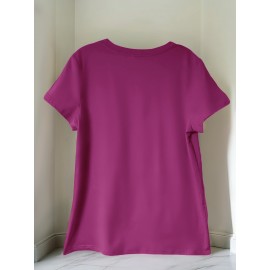 [Playful Squirrel Graphic Tee] Playful Print Top | Women's Casual 