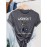 [Humorous Workout T-Shirt] 1pc Women's Casual Short Sleeve T-Shirt | Soft, Lightweight, Humorous Cat & Dumbbell Graphic Print, 